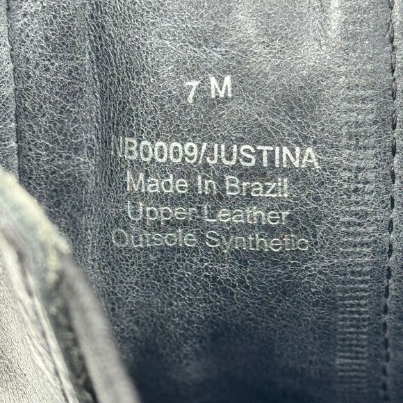 Mia Women's Justina Clog Boots Black Size 7 NEW Chunky Real Wood Sole Retro 90s - Picture 10 of 10